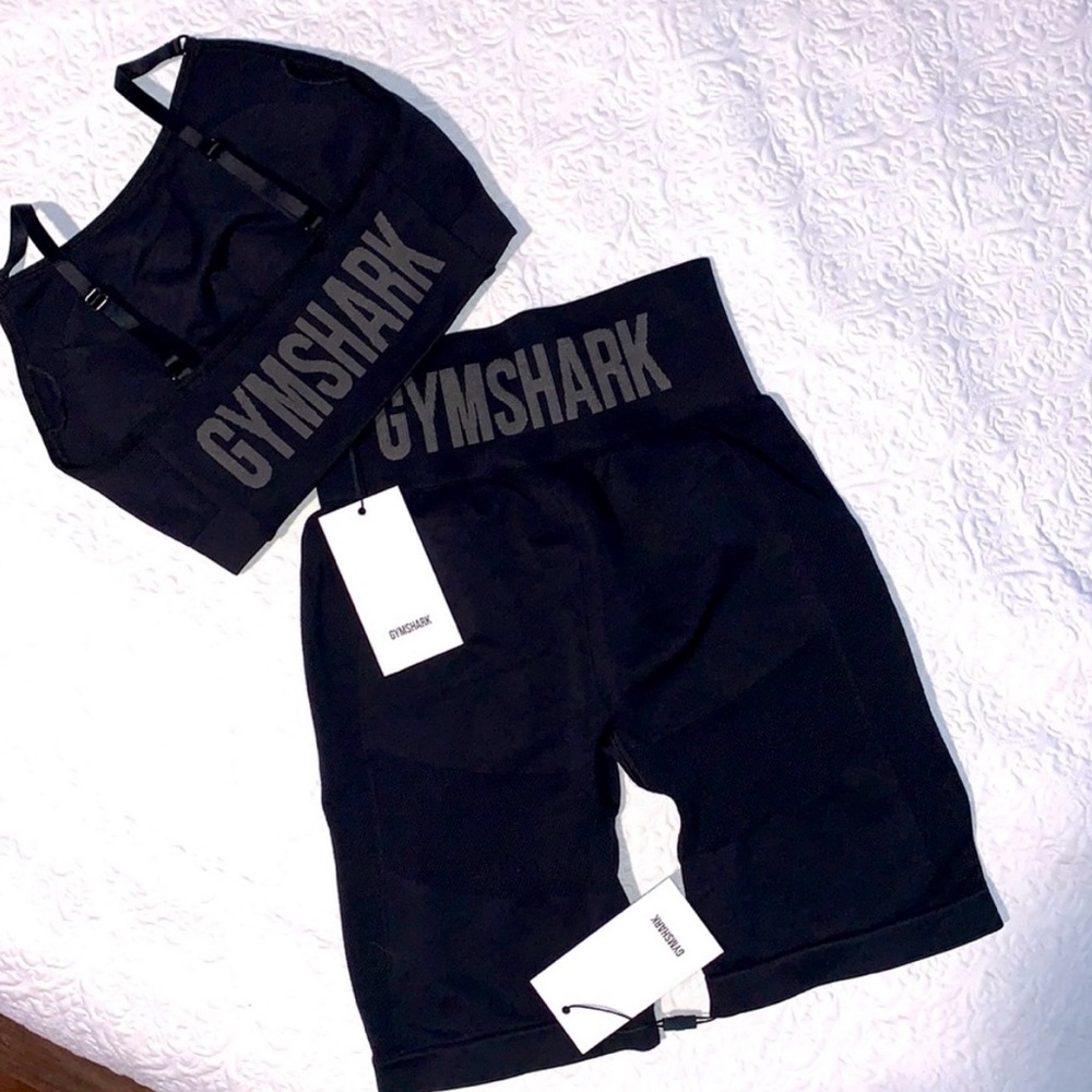 Gymshark flex high waisted shorts and sports bra matching set